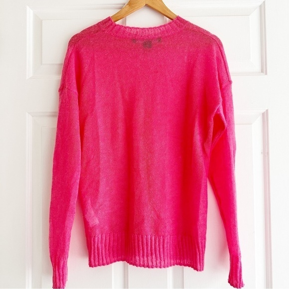 French Connection Women's Miri Knit Mohair Sweater L Swifty Valentines Feminine - Picture 5 of 8